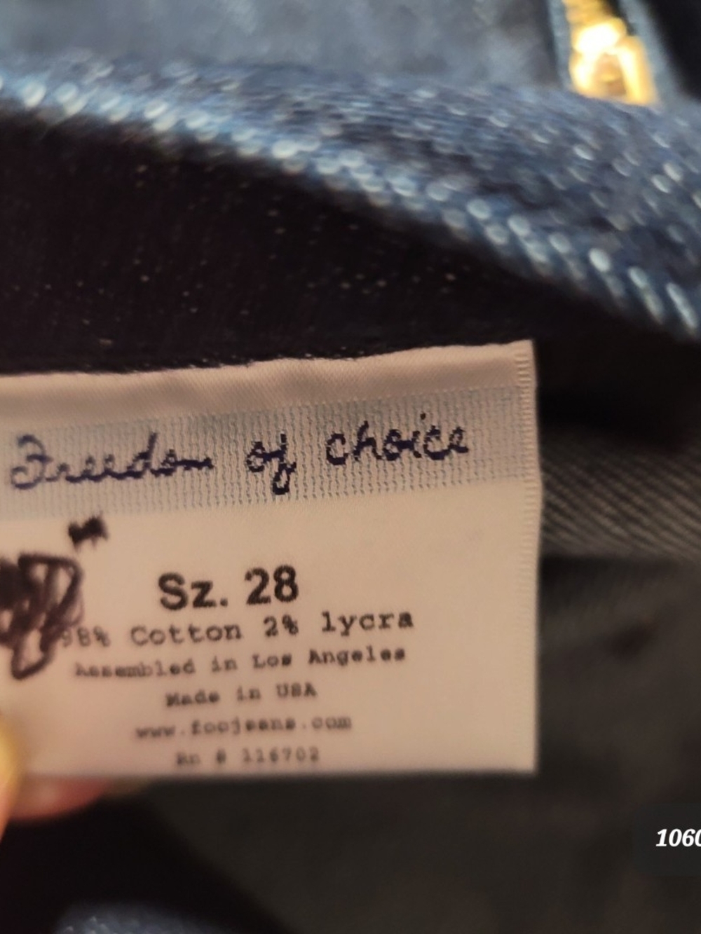 FREEDOM OF CHOICE - 28x29 Women's Dark Blue Slim Jeans - Picture 10 of 11